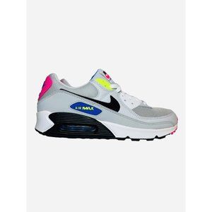 Nike Air Max 90 Shoes Platinum Black/Pink/Blast Volt DZ4398-001 Men's Size 11